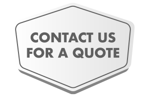 A gray, six-sided shiield containing the words, Contact Us for a Quote